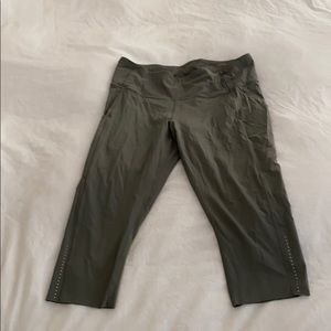 Lululemon fast and free crop 21” - light green